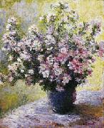 Claude Monet Bouquet of Mallows Sweden oil painting reproduction